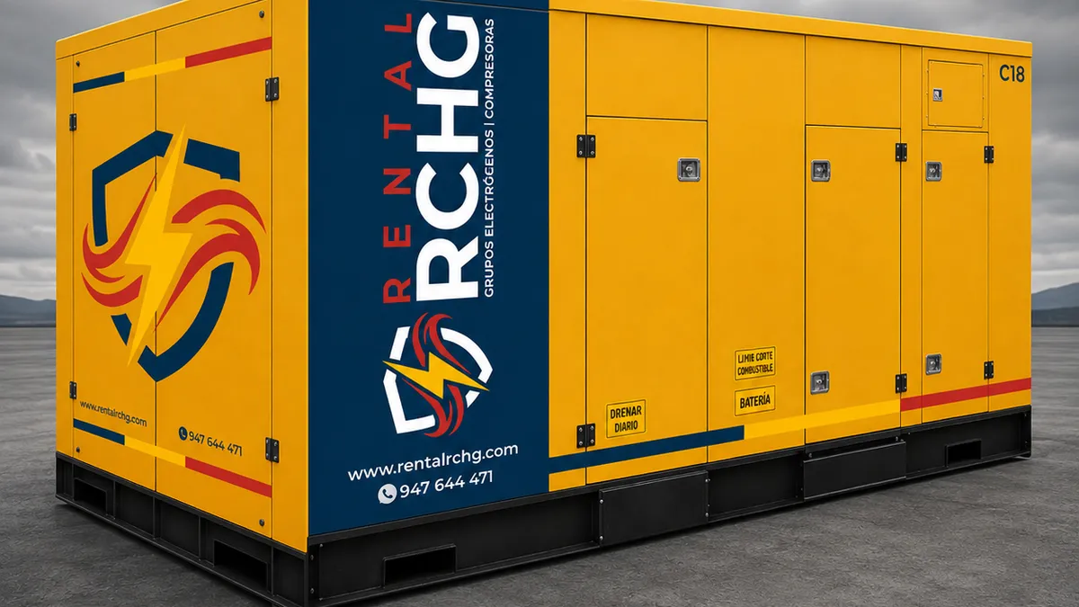 Grupo electrógeno Caterpillar C18 – flota Rental RCHG