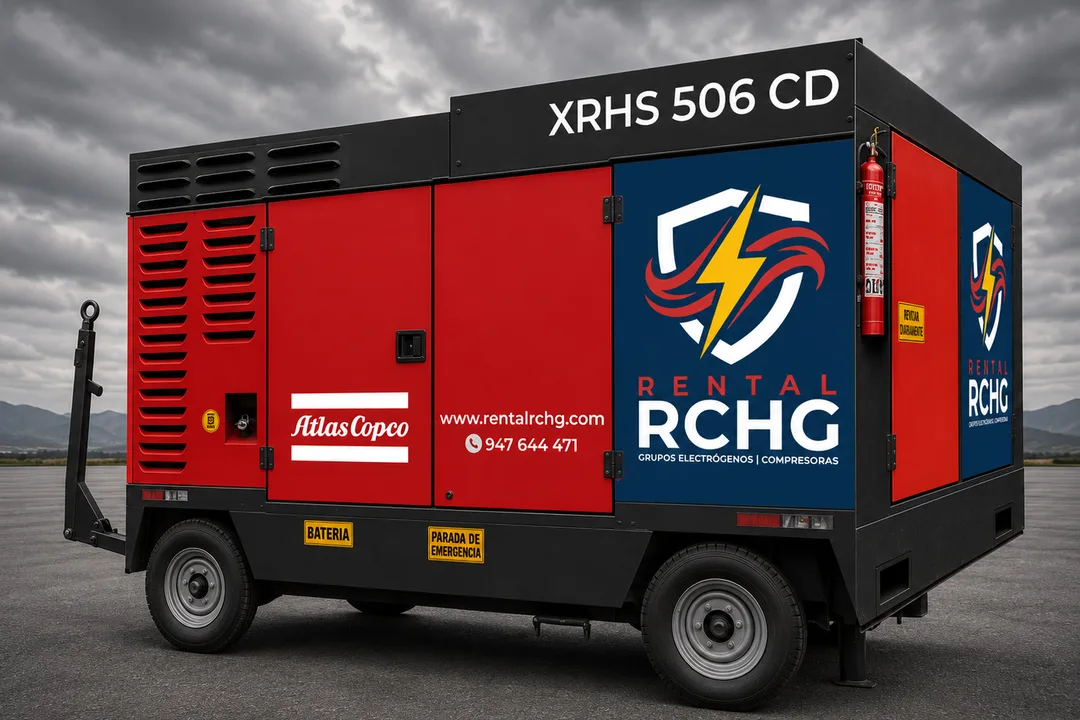 Compresora de aire de alta presión Atlas Copco XRHS 506 CD en alquiler – Rental RCHG